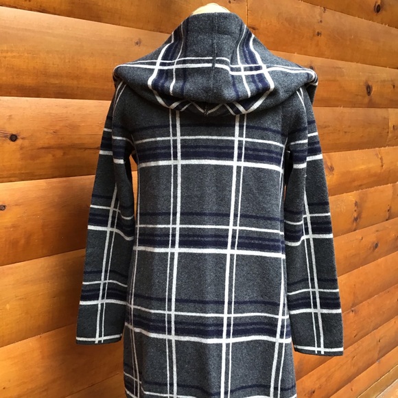 Field Flower Hooded Wool Sweater Coat - Picture 3 of 6